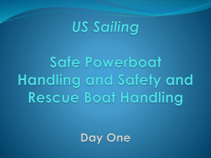 US Sailing Safe Powerboat Handling and Safety and Rescue Boat