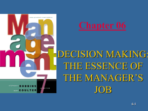 Decision-Making Process (cont.)