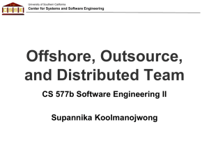 IT Offshoring - Software Engineering II