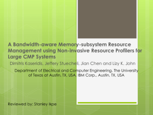 A Bandwidth-aware Memory-subsystem Resource Management