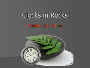 Radiometric Dating - M. Gallant
