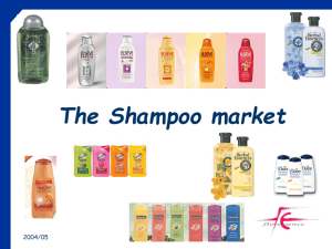 Le marché des shampooings