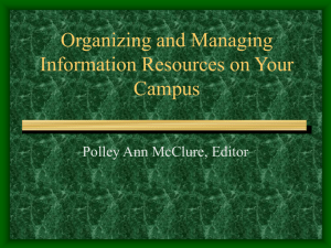 Organizing and Managing Information Resources on