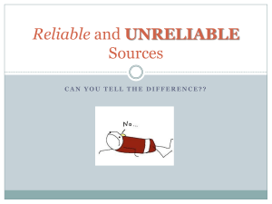 Reliable Resources PPT