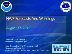 NWS Forecasts And Warnings at HCEM – No Phone Numbers