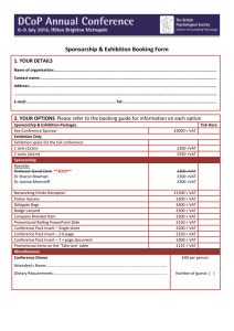 Booking Form - British Psychological Society