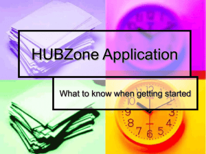 HUBZone Application - Mississippi Contract Procurement Center