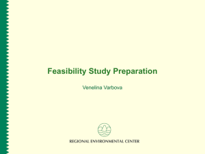 Feasibility Study Preparation