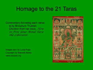 Homage to the 21 Taras - Bhikshuni Thubten Chodron
