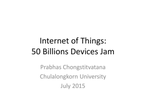 Internet of Things: 50 Billions devices jam