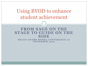 Using BYOD to enhance student achievement