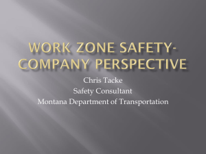 Workzone Safety- Company Perspective – Tacke