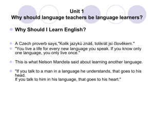 for learning English.