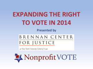 Expanding the Right to Vote in 2014 PPT