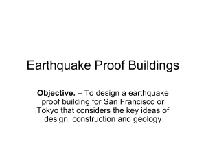 Design a earthquake proof building
