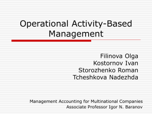 Operational Activity