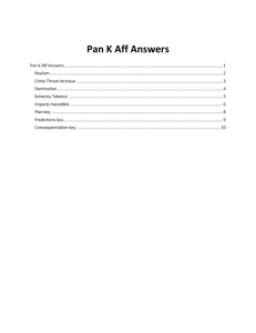 Pan K Aff Answers - Open Evidence Archive