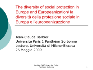 The diversity of social protection in Europe and Europeanization/ la