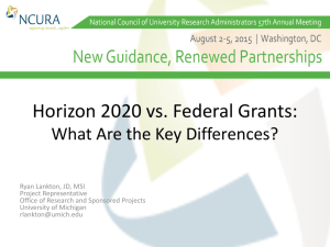 Horizon 2020 vs. Federal Grants: What Are the Key