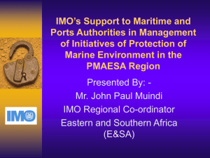 imo and its role in marine environment