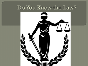 Do you know the Law Quiz - Understanding Canadian Law