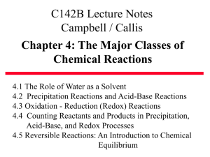 Lectures on Chapter 4, Part 1 Powerpoint 97 Document