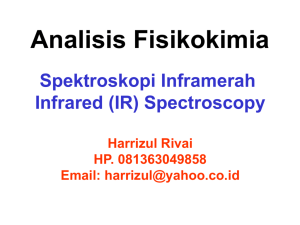 Kuliah 6 Prinsip Spektrofotometri IR