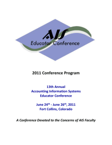 Conference Program - AIS Educator Association