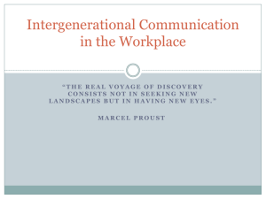 Intergenerational Communication in the Workplace
