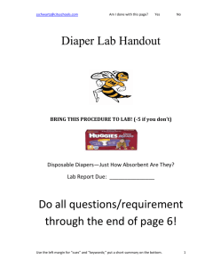 Day 4 Diaper Lab Packet