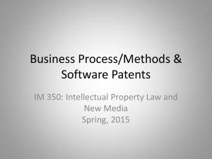 Business Process/Methods & Software Patents