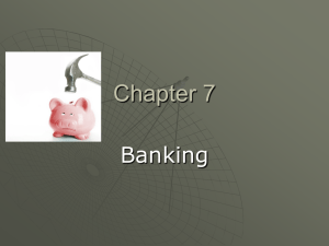 Chapter 10 - Banking Notes
