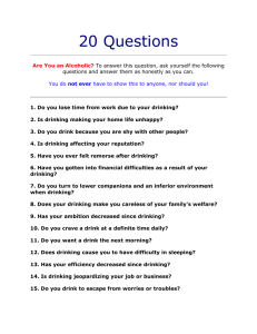 20 Questions AA Alcohol