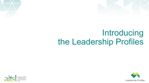 Introducing the Leadership Profiles Presentation Slides