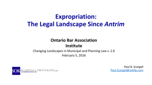 OBA - The Legal Landscape Since Antrim - Scargall Owen