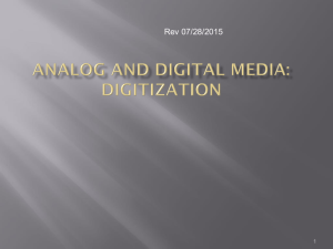 Analog vs. Digital Media