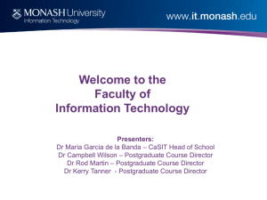 Dr Kerry Tanner - Faculty of Information Technology