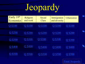 Chapter 9 Jeopardy - Leonard Lee Richards Jr.
