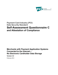 SAQ C - PCI Security Standards Council