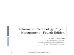 Information Technology Project Management
