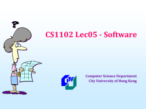CS1102 Lecture Slides - Department of Computer Science