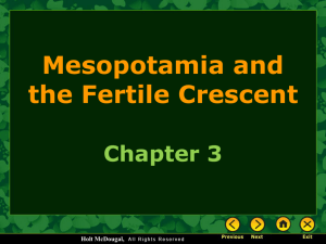 Holt McDougal, Mesopotamia and the Fertile