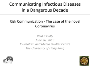 From SARS to the Novel Coronavirus: Communicating Infectious