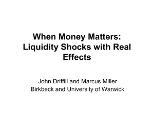 When Money Matters - World Economy & Finance Research