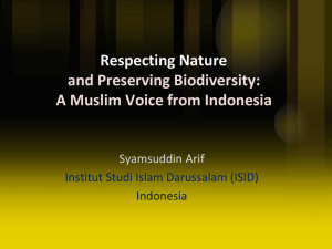 Respecting Nature and Preserving Biodiversity