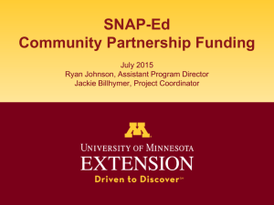 SNAP-Ed - University of Minnesota Extension