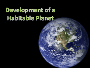Development of a Habitable Planet