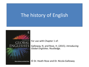 The origins of the English language