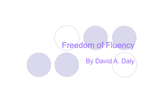 Freedom of Fluency