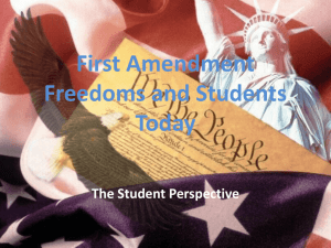 First Amendment Freedoms and Students Today